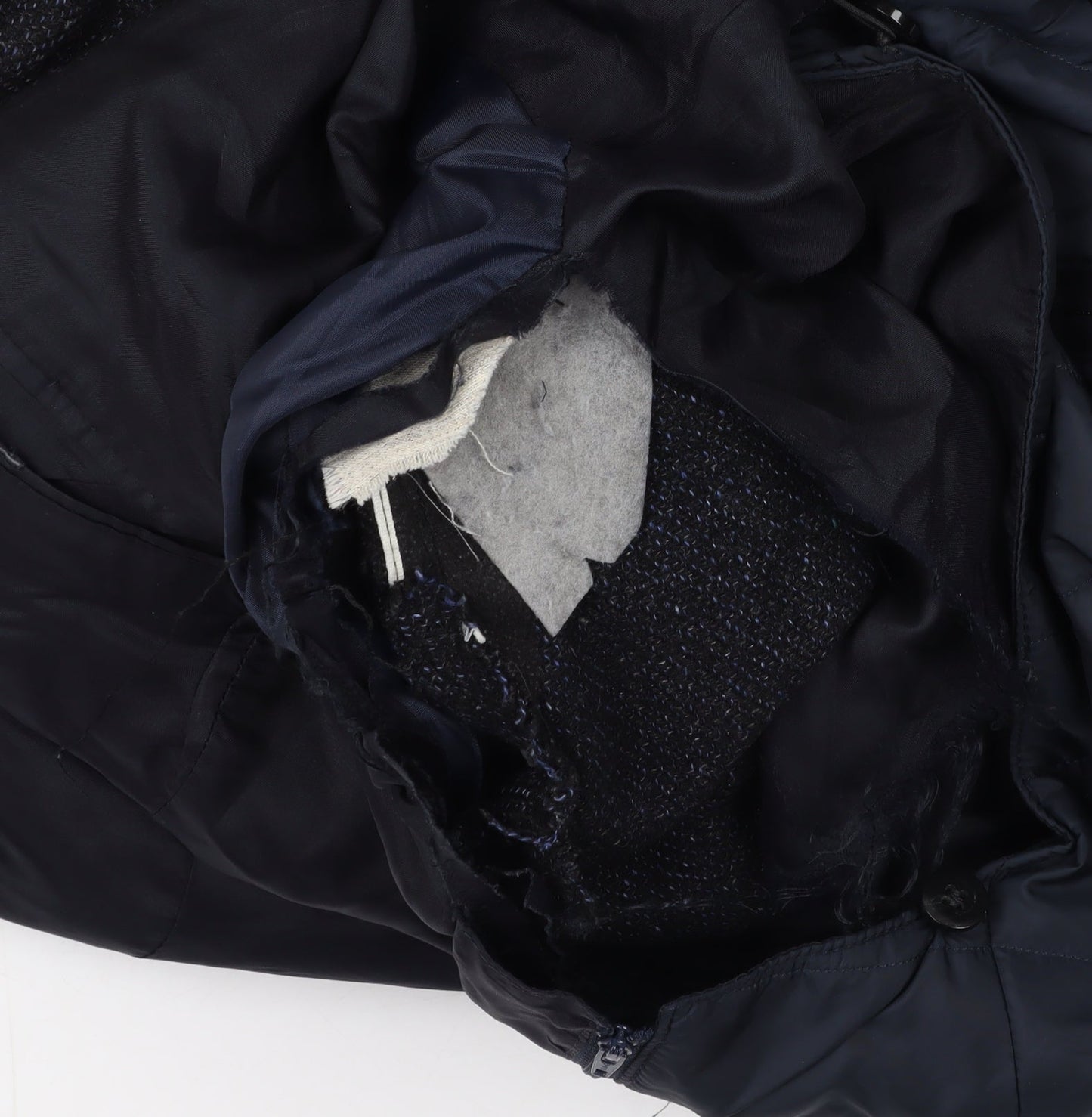 Hugo Boss Men's Black Tweed Wool Overcoat - Size M