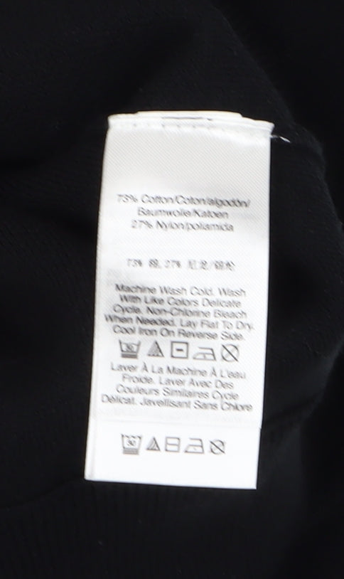 DKNY Jeans Women's Black Full Zip Knit Jumper M/L