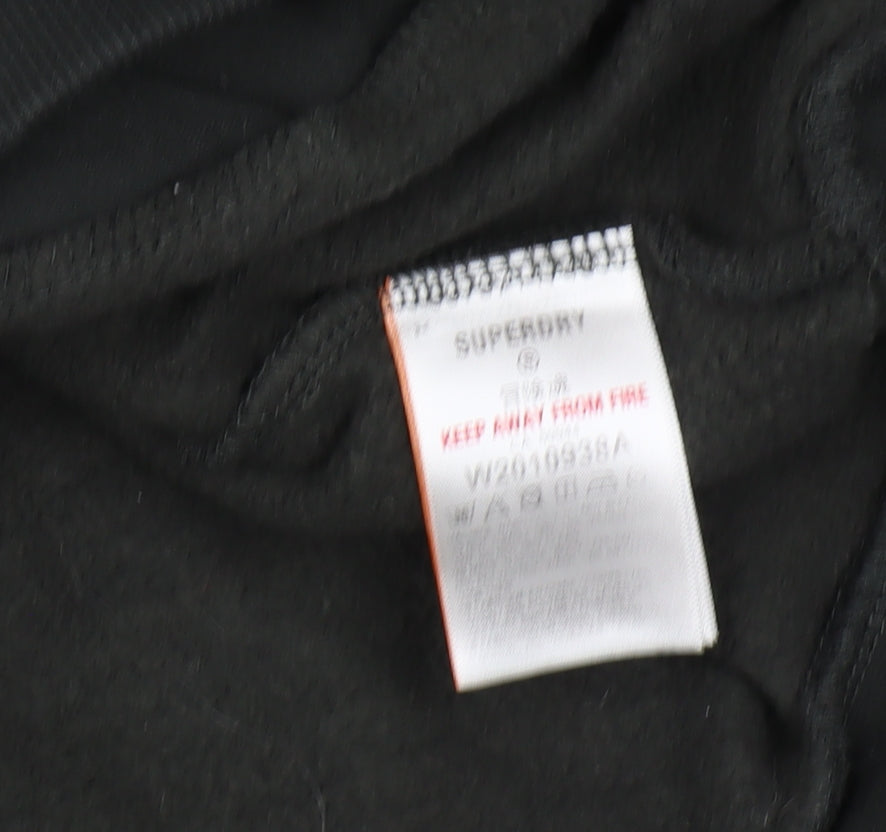 Superdry Men's Black Hoodie M Pullover Graphic Hooded