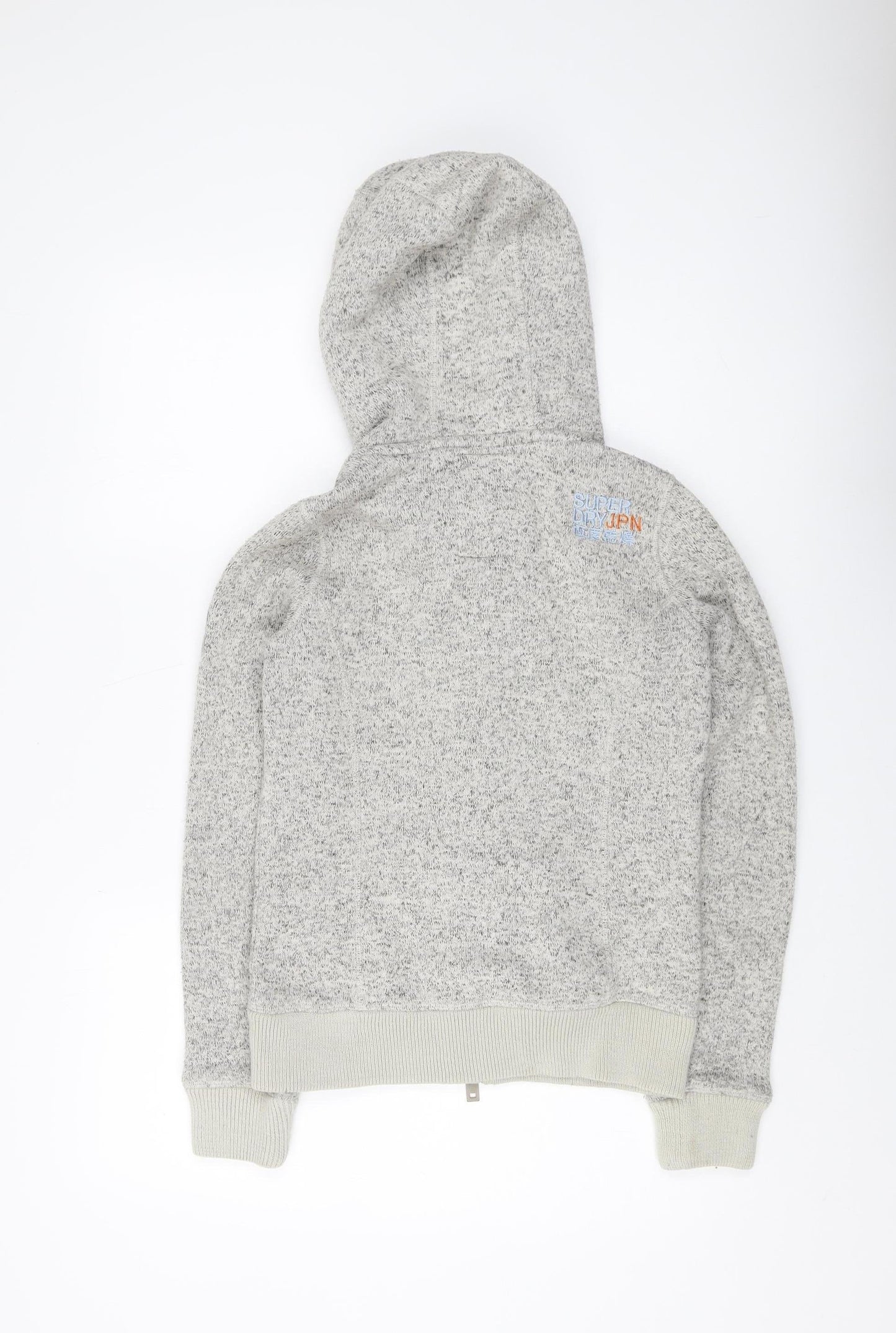 Superdry Women's Grey Full Zip Hoodie, Size S