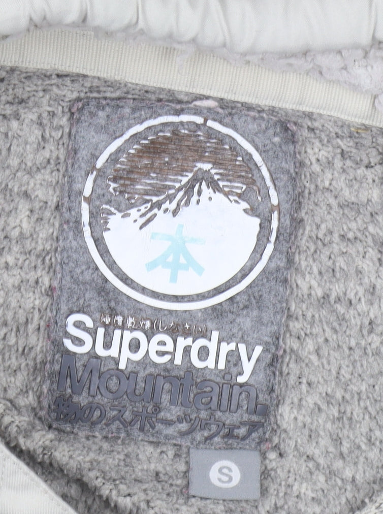 Superdry Women's Grey Full Zip Hoodie, Size S