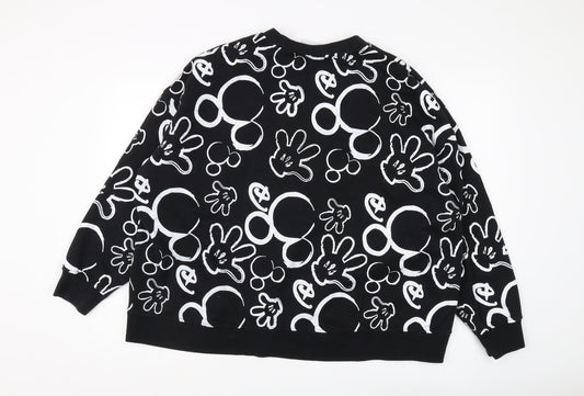 Disney Women's Black 2XL Pullover Sweatshirt