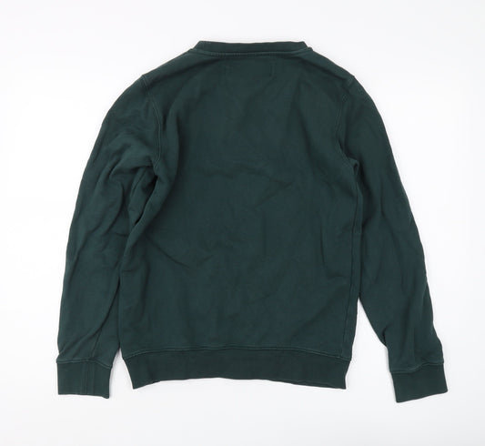 Replay Men's Green Logo Pullover Sweatshirt, Size S