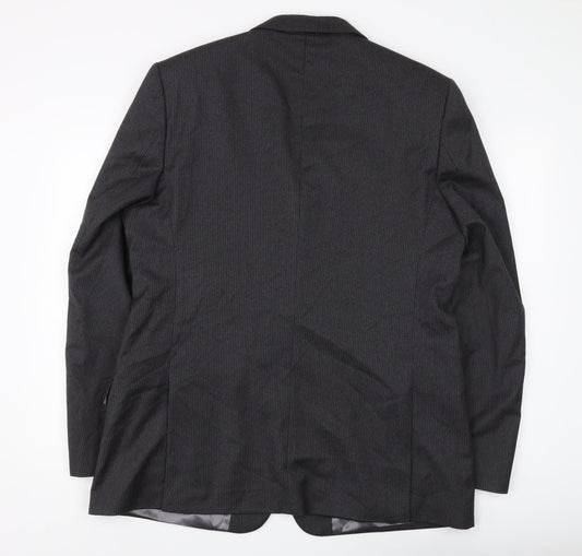 Paul Costelloe Men's Black Blazer, Size 44L, Long Fit