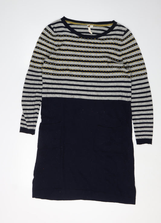 White Stuff Women's Striped Shift Dress Size 14