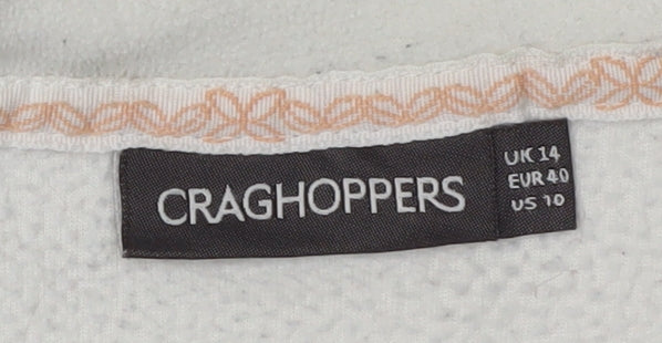 Craghoppers Women's White Fleece Jacket Size 14