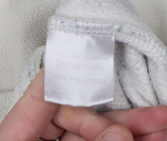 Craghoppers Women's White Fleece Jacket Size 14