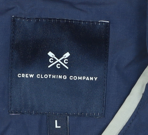 Crew Clothing Men's Blue L Windbreaker Jacket
