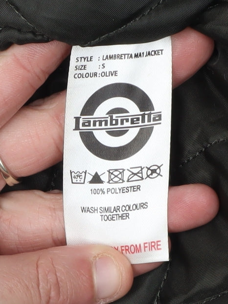 Lambretta Men's Green Bomber Jacket S Casual