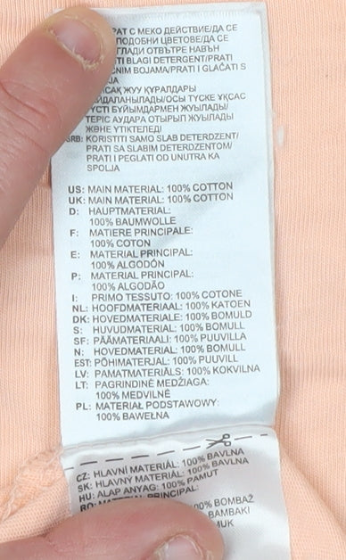 Brand and care label for Adidas Women's Peach XS Basic T-Shirt