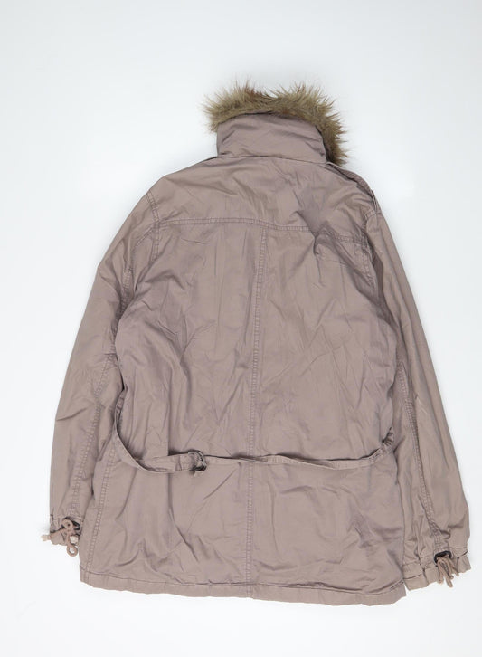 Fat Face Women's Brown Parka Jacket Size 14