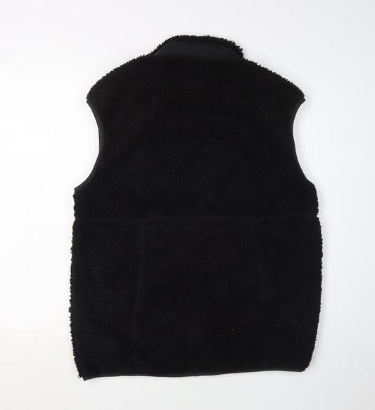 Noisy May Women's Black Fleece Waistcoat, M, Casual Style