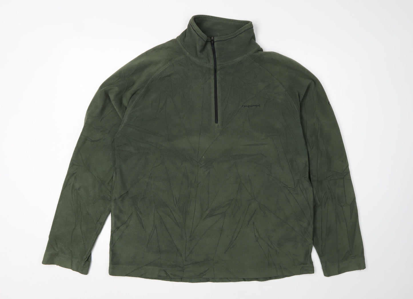 Craghoppers Men's Green 1/2 Zip Fleece Sweatshirt M