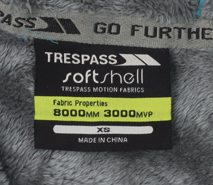Trespass Women's Blue Soft Shell Hooded Jacket - XS