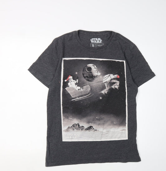 Star Wars Next Men's Grey Medium Christmas T-Shirt