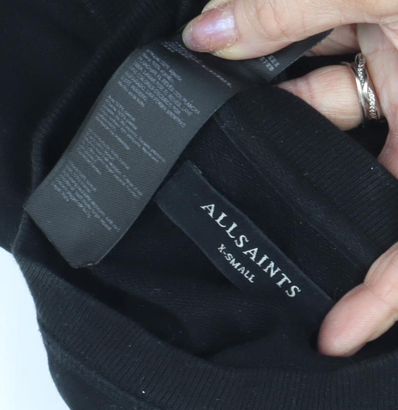 AllSaints Men's Black XS Pullover Sweatshirt