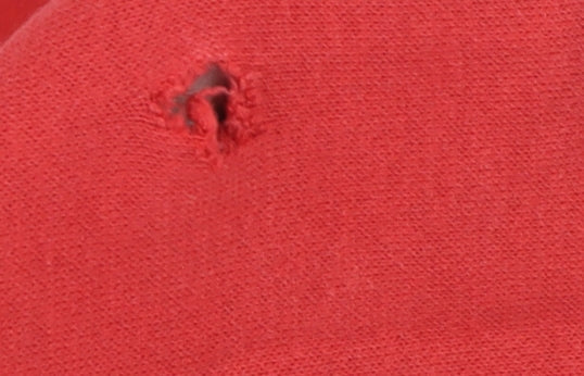 Nike Red & Grey Men's Hooded Zip-Up Medium