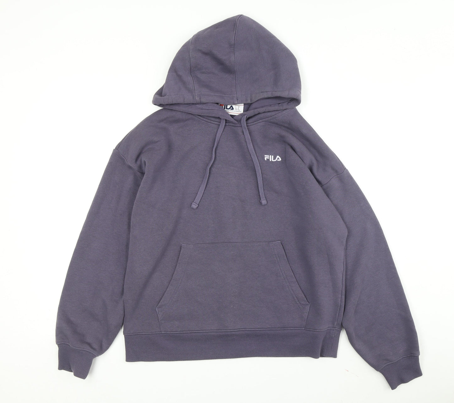 FILA Men's Grey Logo Pullover Hoodie - M