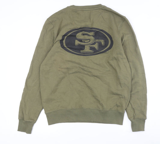 NFL Team Apparel Men's Green Crew Neck Graphic Sweatshirt XL