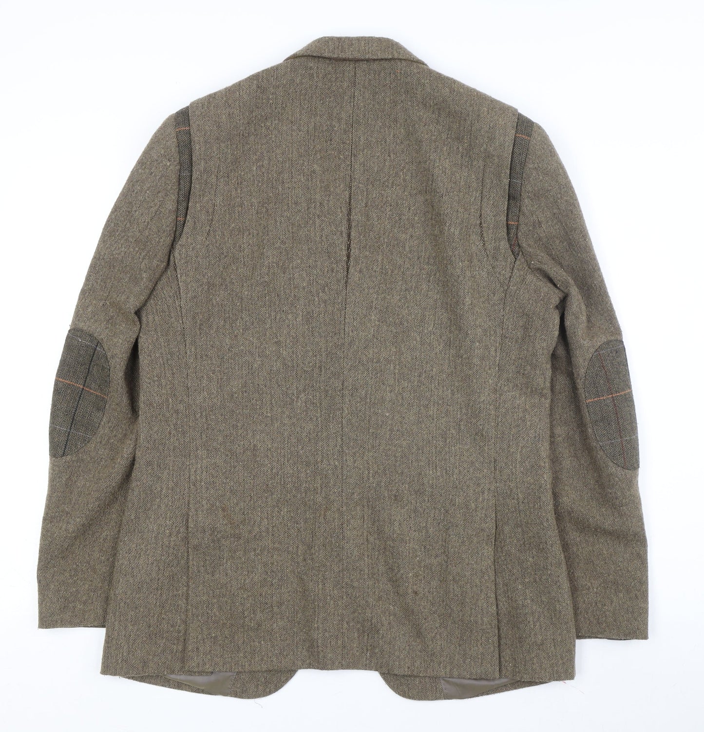 Feraud Men's Brown Wool Blazer, Size 40R, Single-Breasted