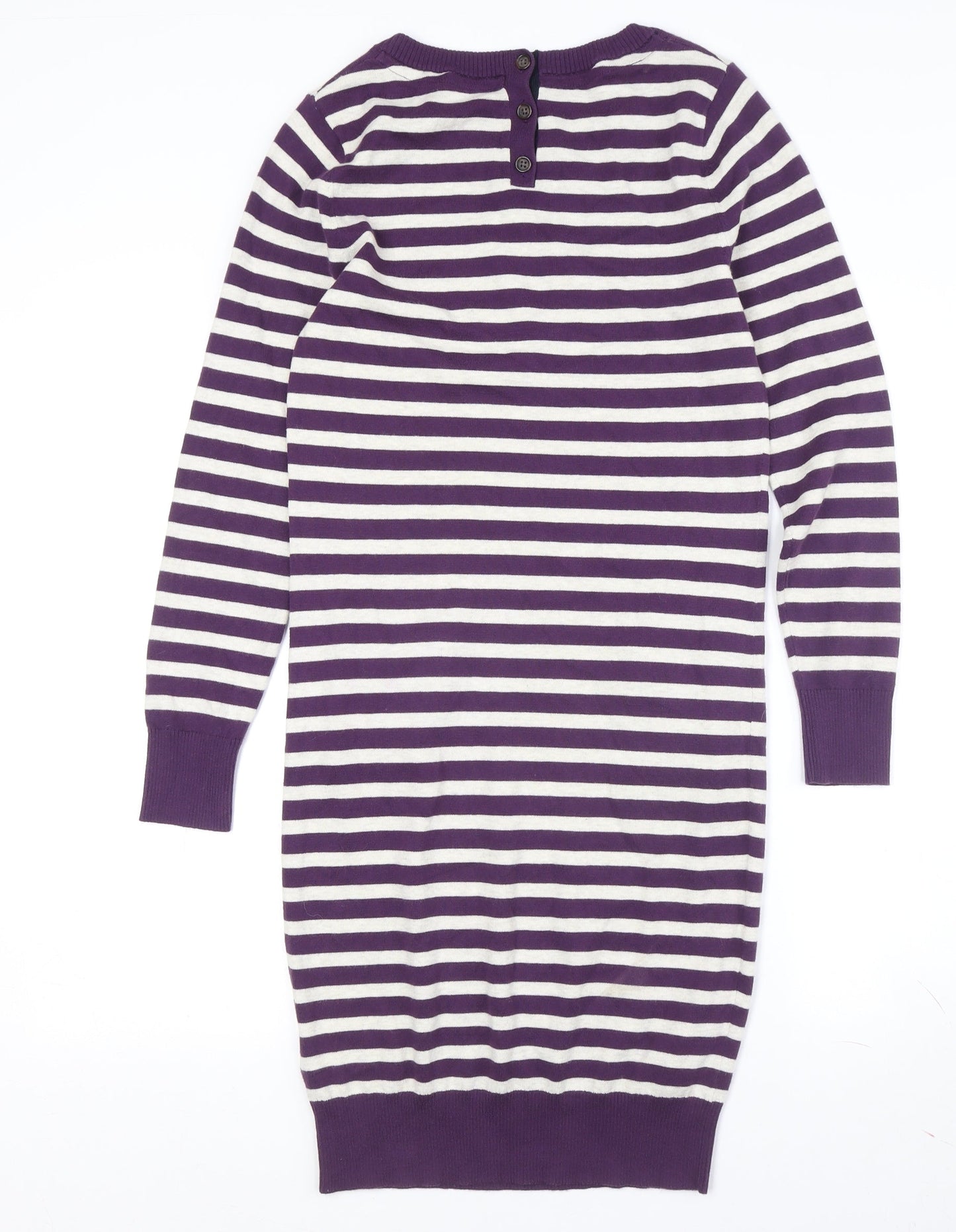 Henri Lloyd Striped Women's Purple XS Knit Jumper Dress