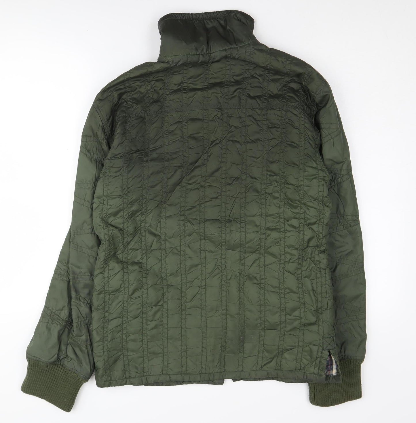 Firetrap Men's Green Quilted Jacket, S, Outdoor, Casual