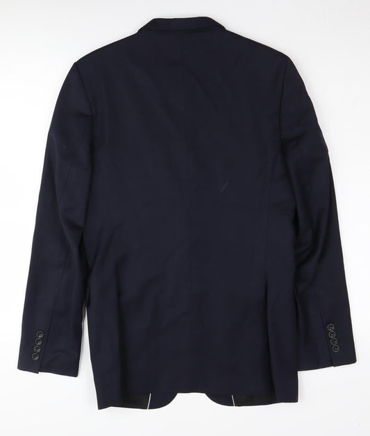 Zara Man Black Blazer, Size 38, Men's Formal Jacket