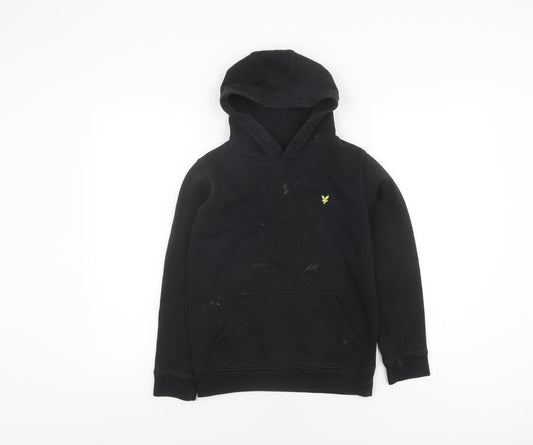 Lyle & Scott Men's Black Pullover Hoodie 9/10