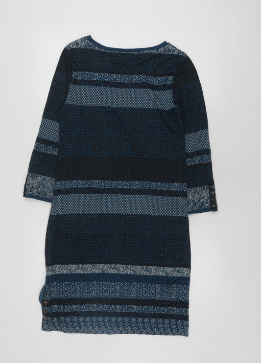 White Stuff Women's Blue Knit Dress Size 8