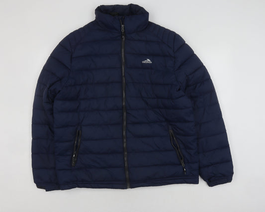 Trespass Men’s Blue Puffer Jacket M Casual Winter