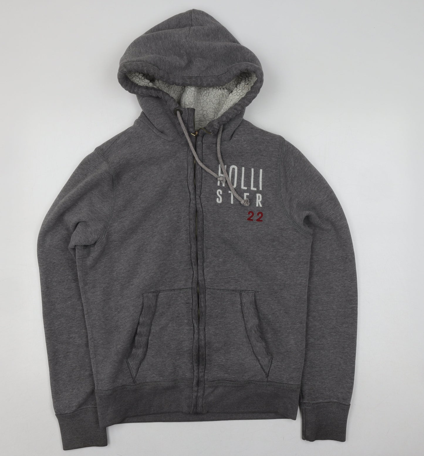 Hollister Men's Grey Hooded Jacket M
