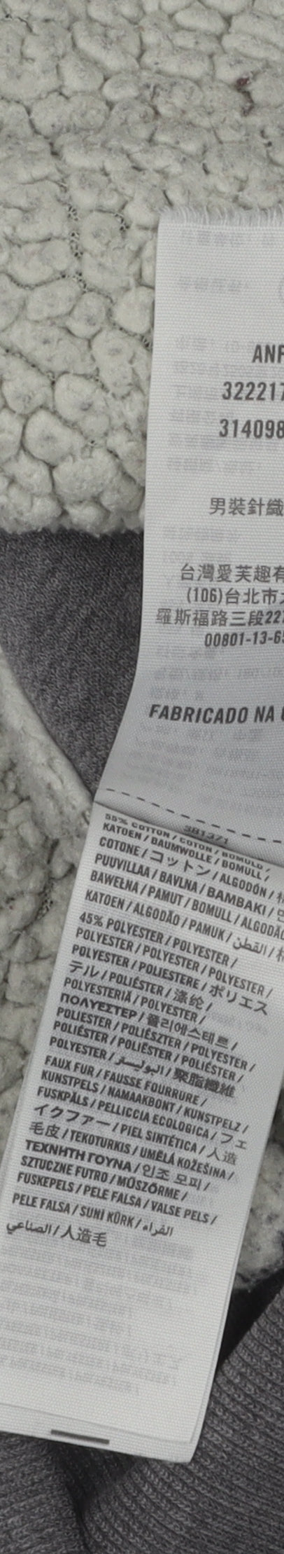 Hollister Men's Grey Hooded Jacket M