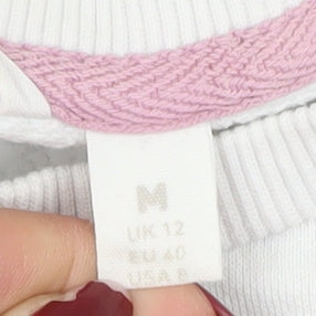 Trespass Women's White Striped Pullover Sweatshirt M
