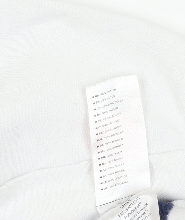 Trespass Women's White Striped Pullover Sweatshirt M