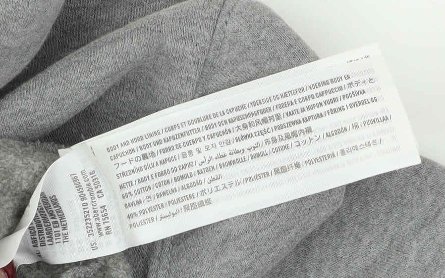 Hollister Grey Hoodie, Unisex, Small, Pullover Style