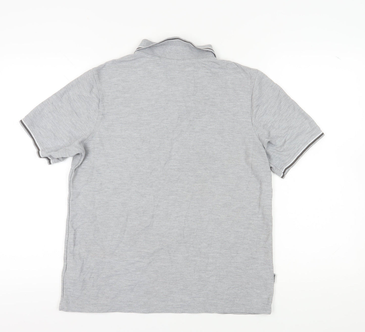 Slazenger Men's Grey Polo, Medium, Short Sleeve