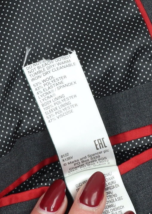 Marks and Spencer Men's Grey Suit Jacket 38R