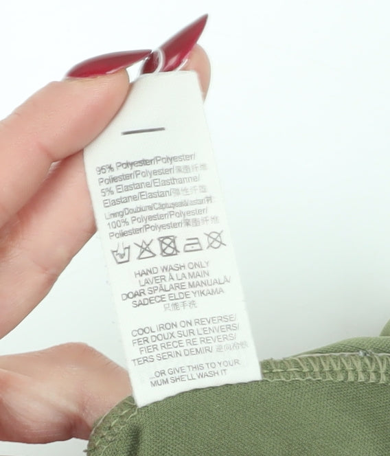 Additional view of Missguided women’s green cropped blouse 8 casual