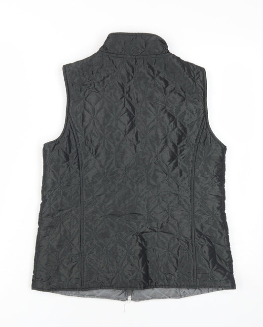 Dash Women's Black Quilted Waistcoat Size 10