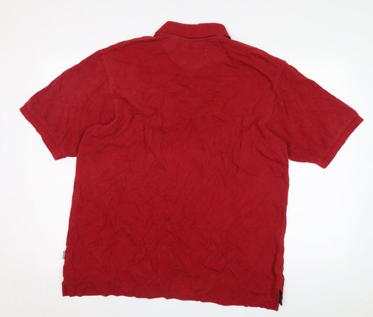 Maine New England Men’s Red XL Golf Polo