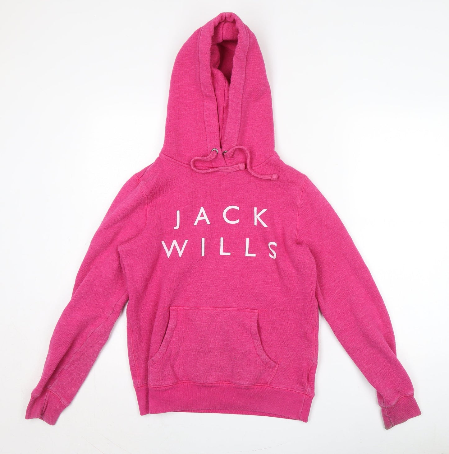 Jack Wills Women's Pink Pullover Hoodie, Size 10