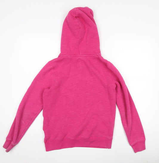 Jack Wills Women's Pink Pullover Hoodie, Size 10