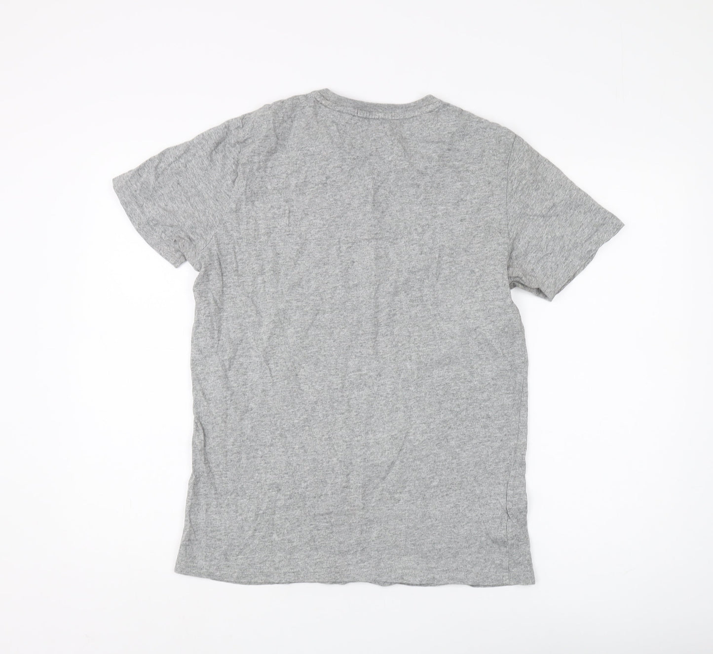Fred Perry Men's Grey T-Shirt, M, Cotton Crew Neck