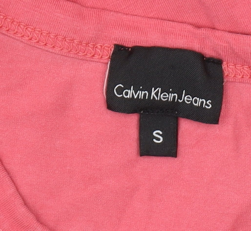 Calvin Klein Jeans Women's Pink Slim T-Shirt S