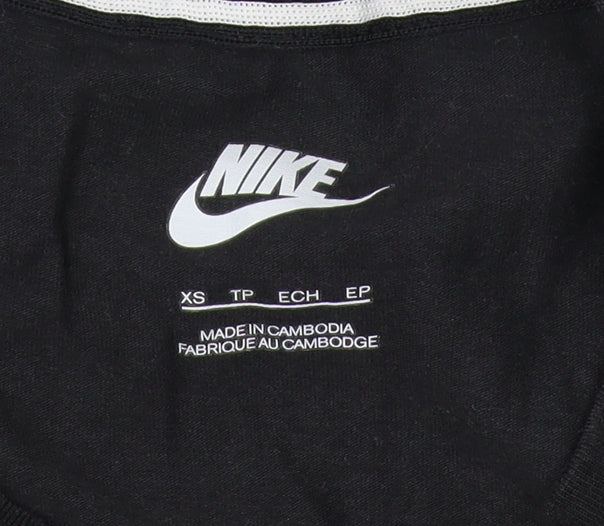 Nike Unisex Black XS Basic T-Shirt Short Sleeve