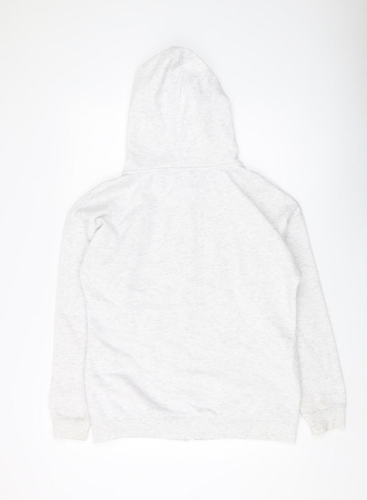 Womens UK 10 Regular Slazenger Grey Full Zip Hoodie