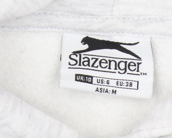 Slazenger Women's Grey Full Zip Hoodie Size 10