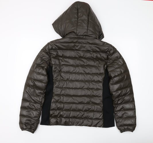 Steve Madden Women's Brown Puffer Jacket M - Hooded
