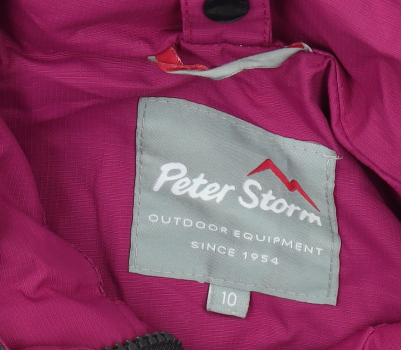 Peter Storm Women's Pink Parka Jacket Size 10