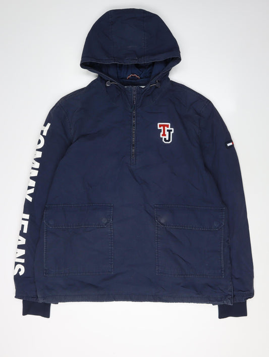 Tommy Jeans Men's Navy XL Anorak Hooded Jacket